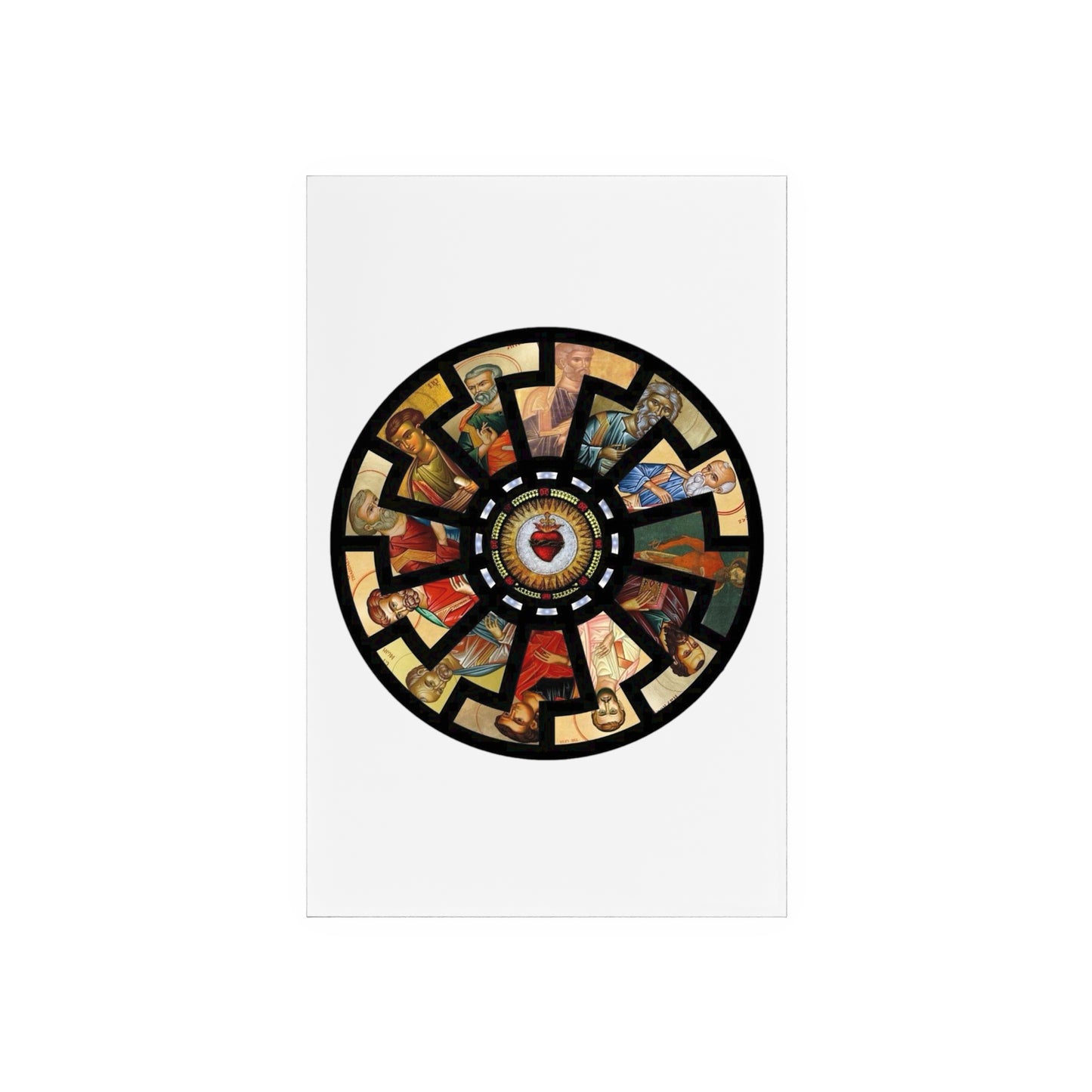 Vibrant Apostle Sun Acrylic Sign With Sustainable Wooden Stand – 2 Sizes Available