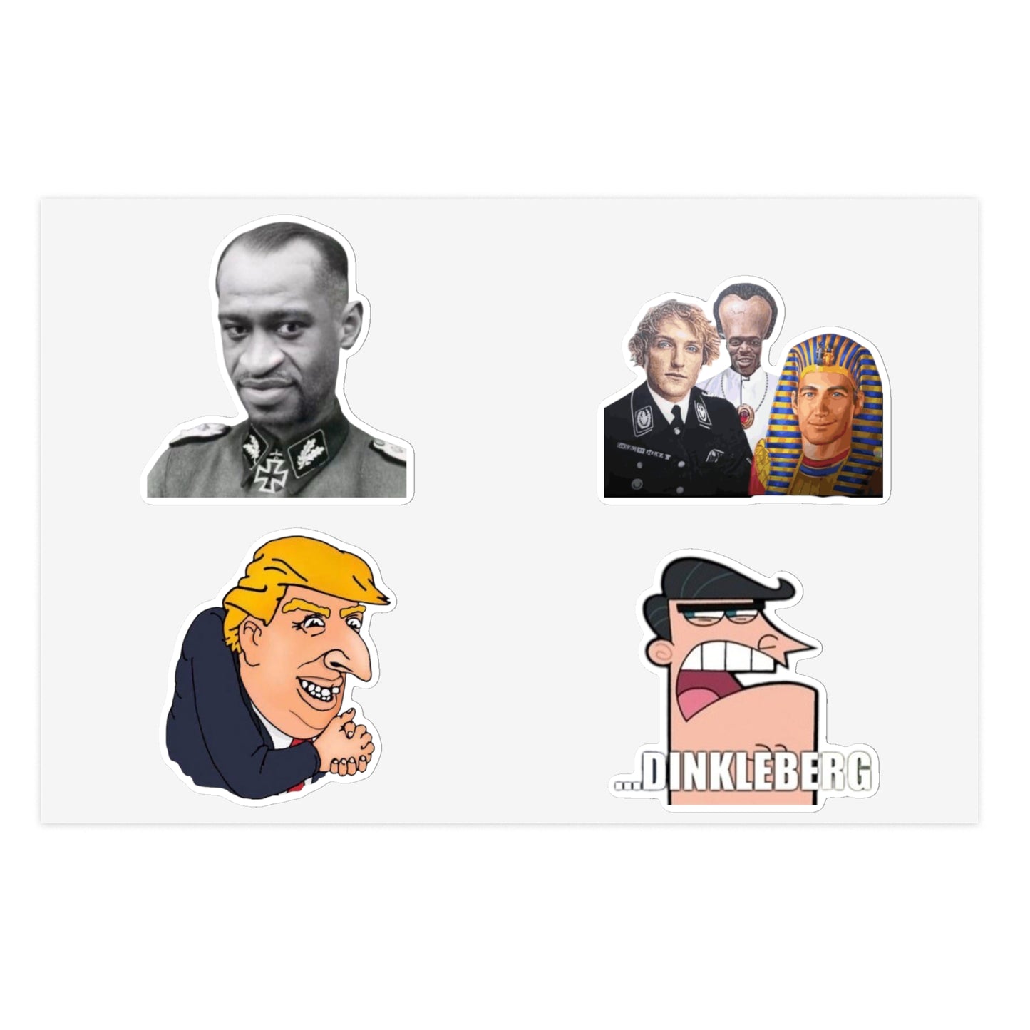 Political Caricature Sticker Sheet Bundle — 5pcs