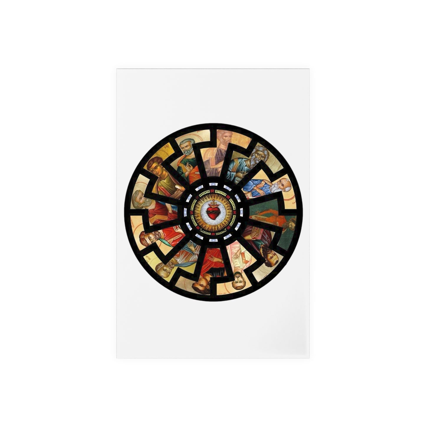 Vibrant Apostle Sun Acrylic Sign With Sustainable Wooden Stand – 2 Sizes Available